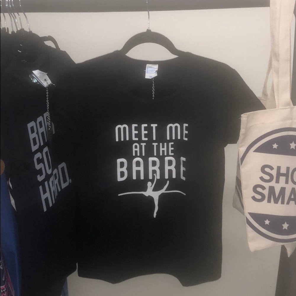 SOLD Meet Me at the Barre Fitted Tee - Never Worn